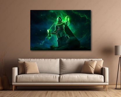 Doctor Doom Mjolnir canvas print