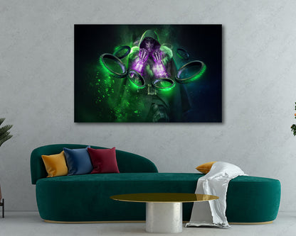 Doctor Doom armored canvas print