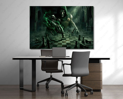 Doctor Doom character canvas artwork