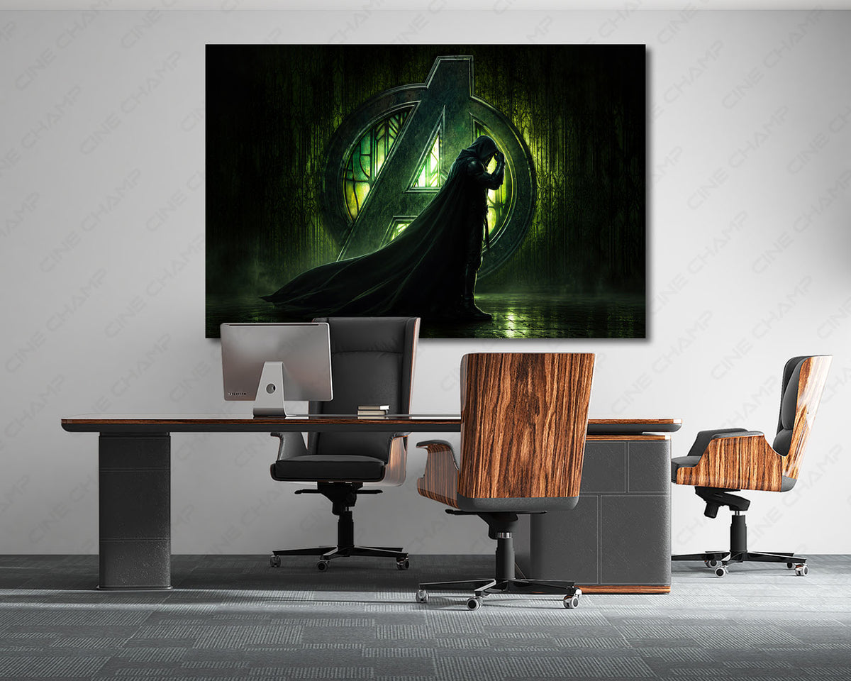 Doctor Doom character wall artwork