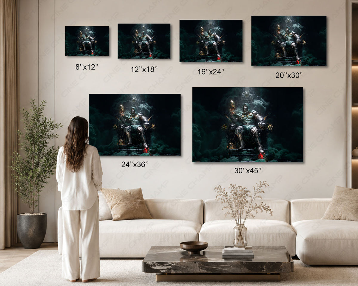 Doctor Doom comic book wall decor