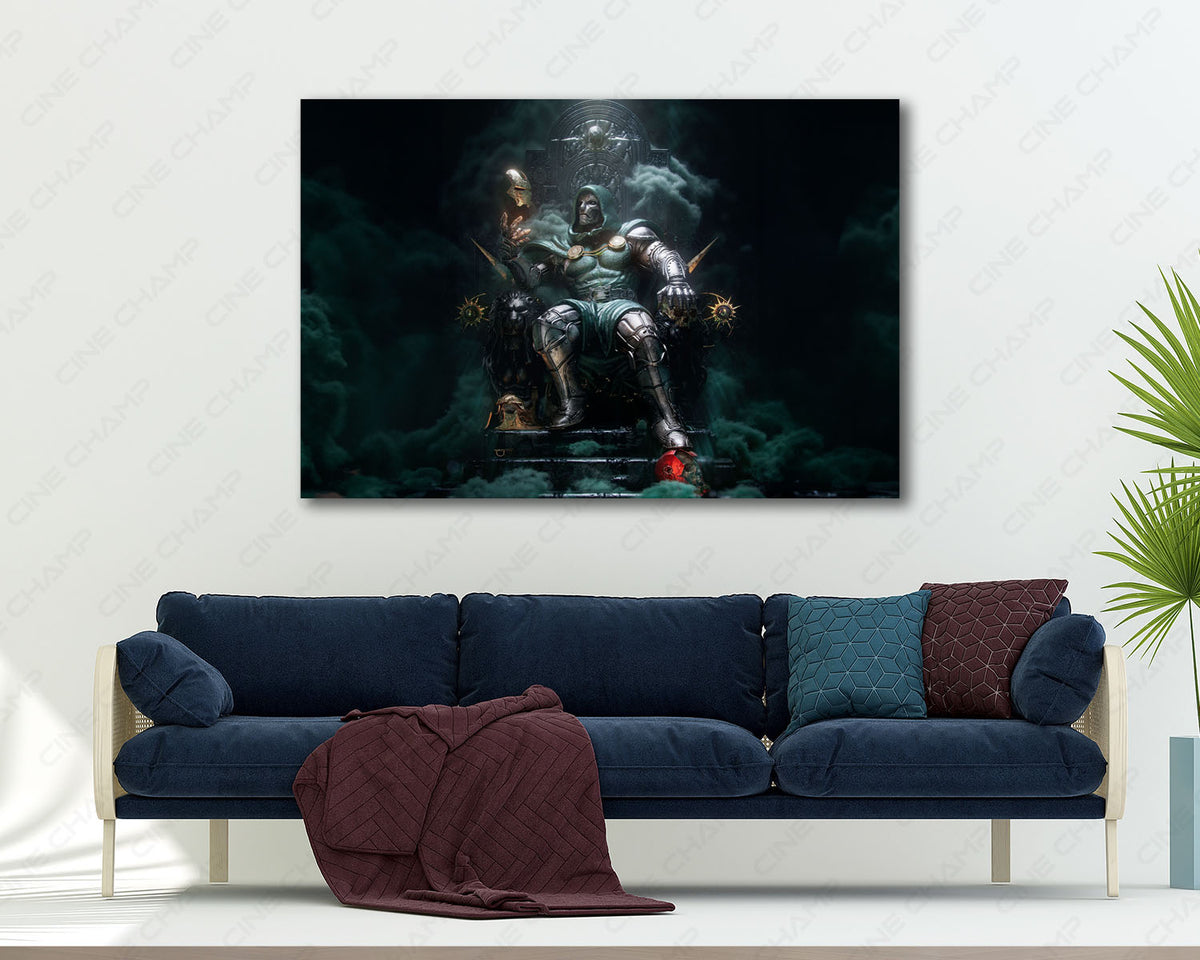 Doctor Doom dark canvas print