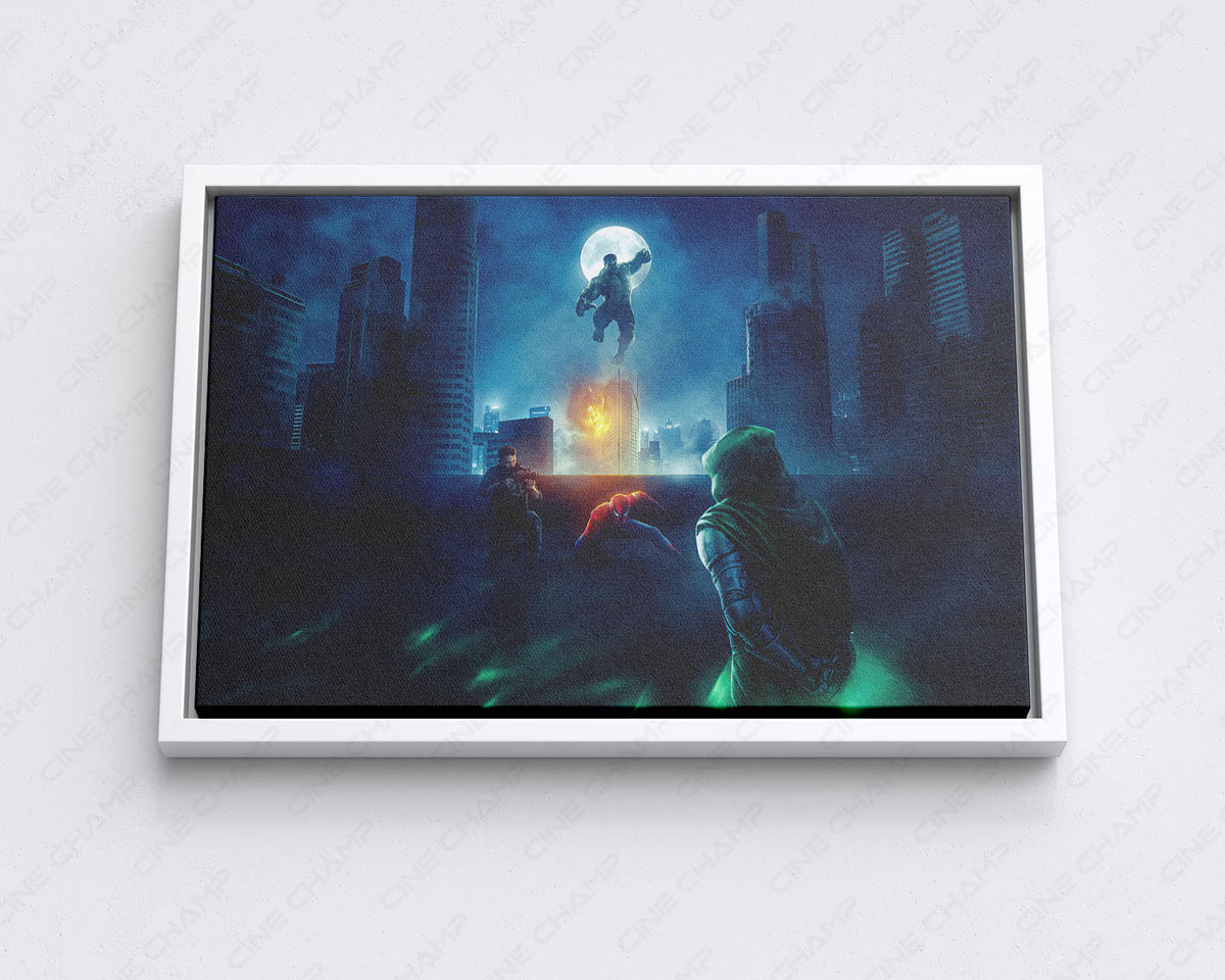 Doctor Doom epic superhero battle wall decor