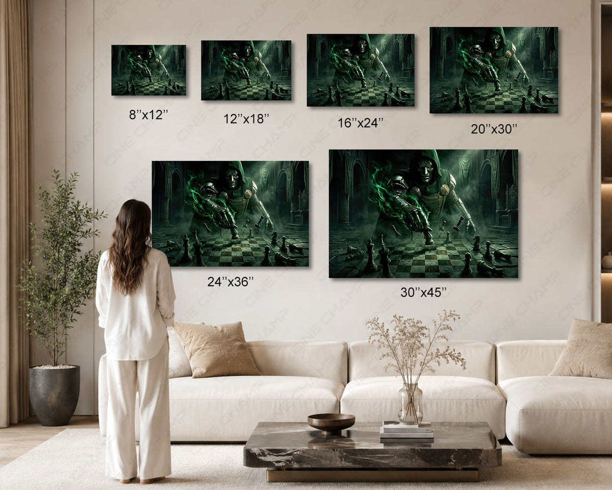 Doctor Doom premium superhero canvas art