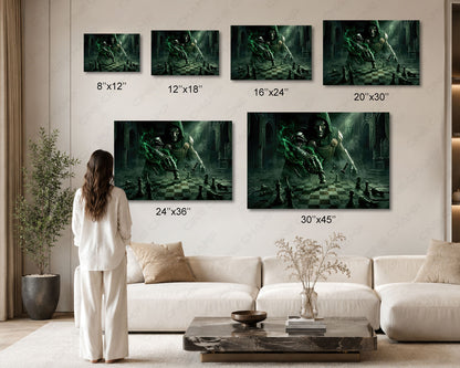 Doctor Doom premium superhero canvas art