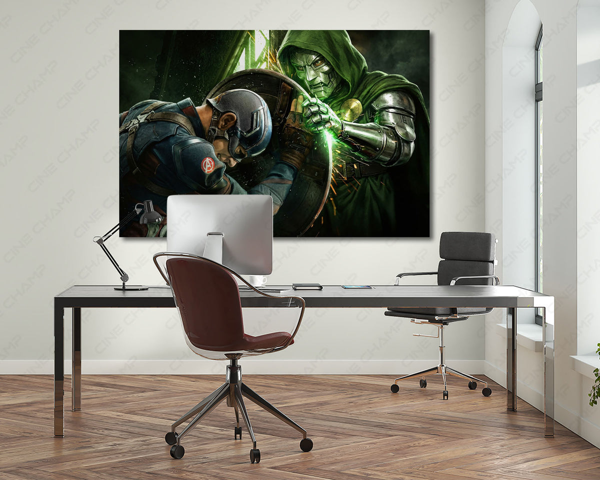 Doctor Doom superhero battle artwork