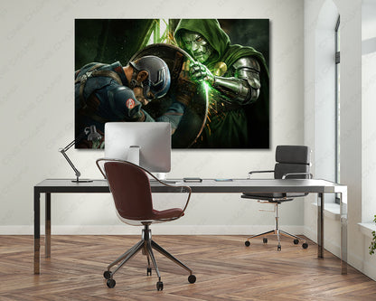 Doctor Doom superhero battle artwork