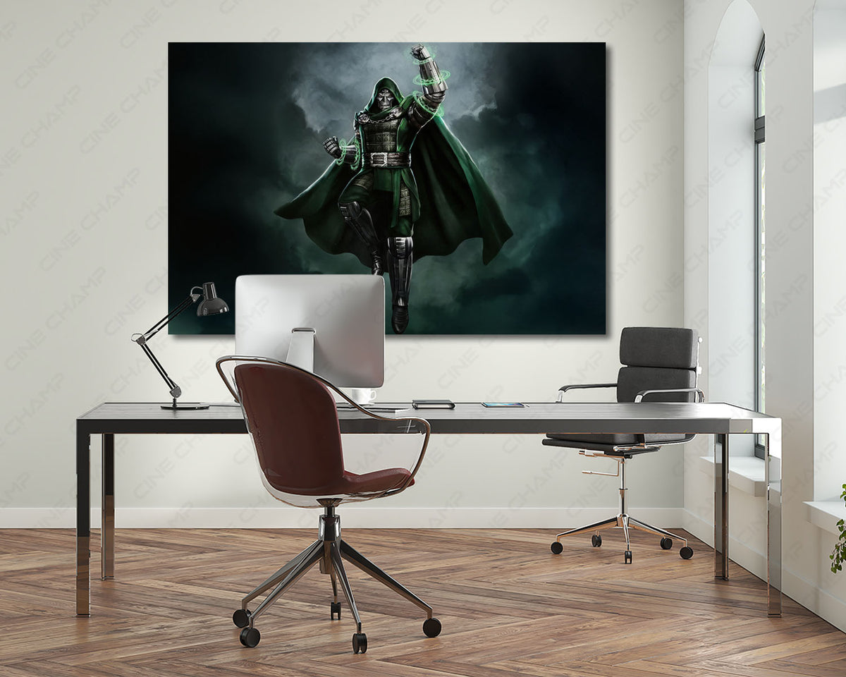 Doctor Doom watching world artwork
