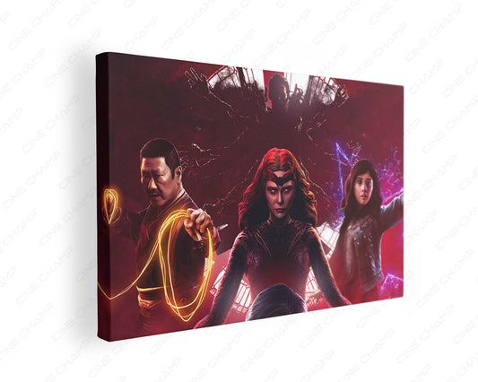 Doctor Strange in the Multiverse of Madness canvas wall art with magical multiverse design