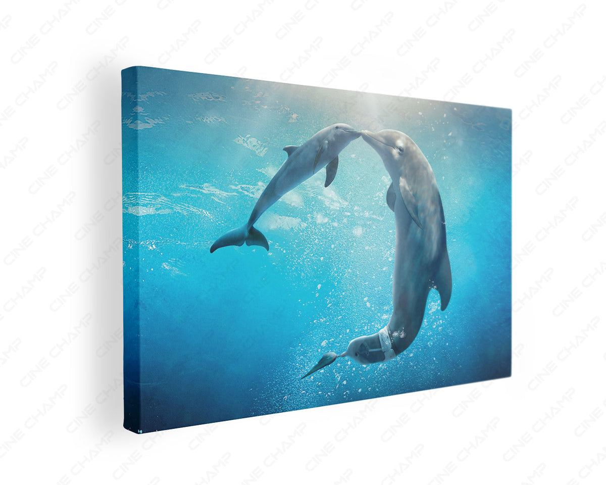 Dolphin Tale canvas wall art