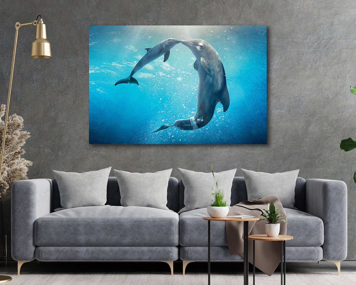 Dolphin Tale ocean adventure canvas print