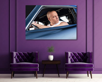 Dominic Toretto Fast and Furious canvas print