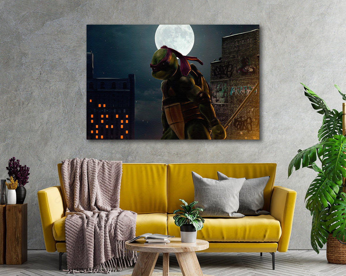 Donatello TMNT purple mask canvas artwork
