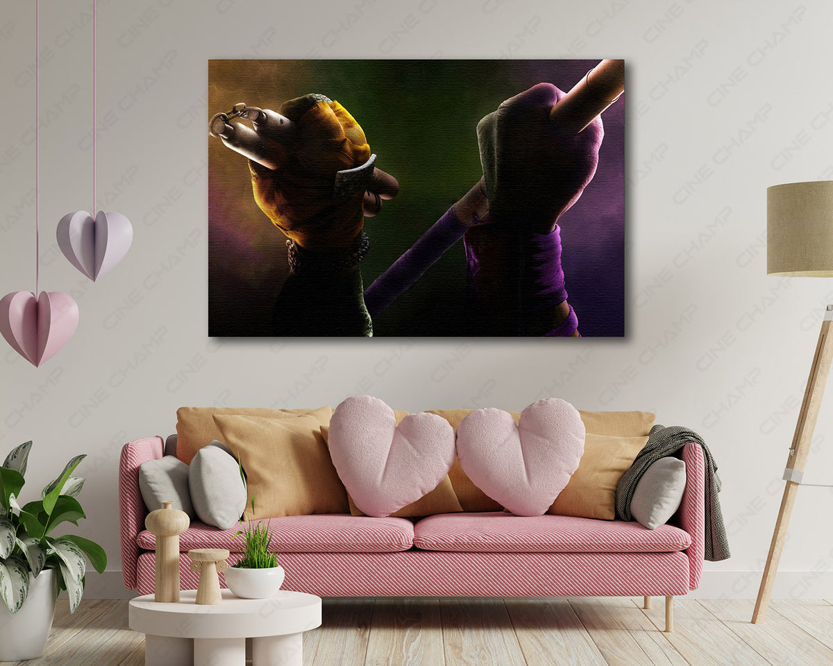 Donatello and Michelangelo TMNT canvas print