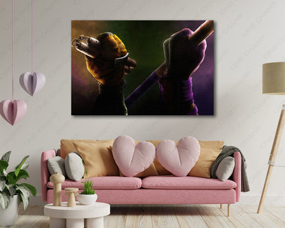Donatello and Michelangelo TMNT canvas print