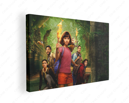 Dora Lost City of Gold jungle canvas wall art