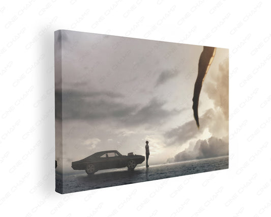 Dragon Ball Z and Fast X crossover canvas wall art