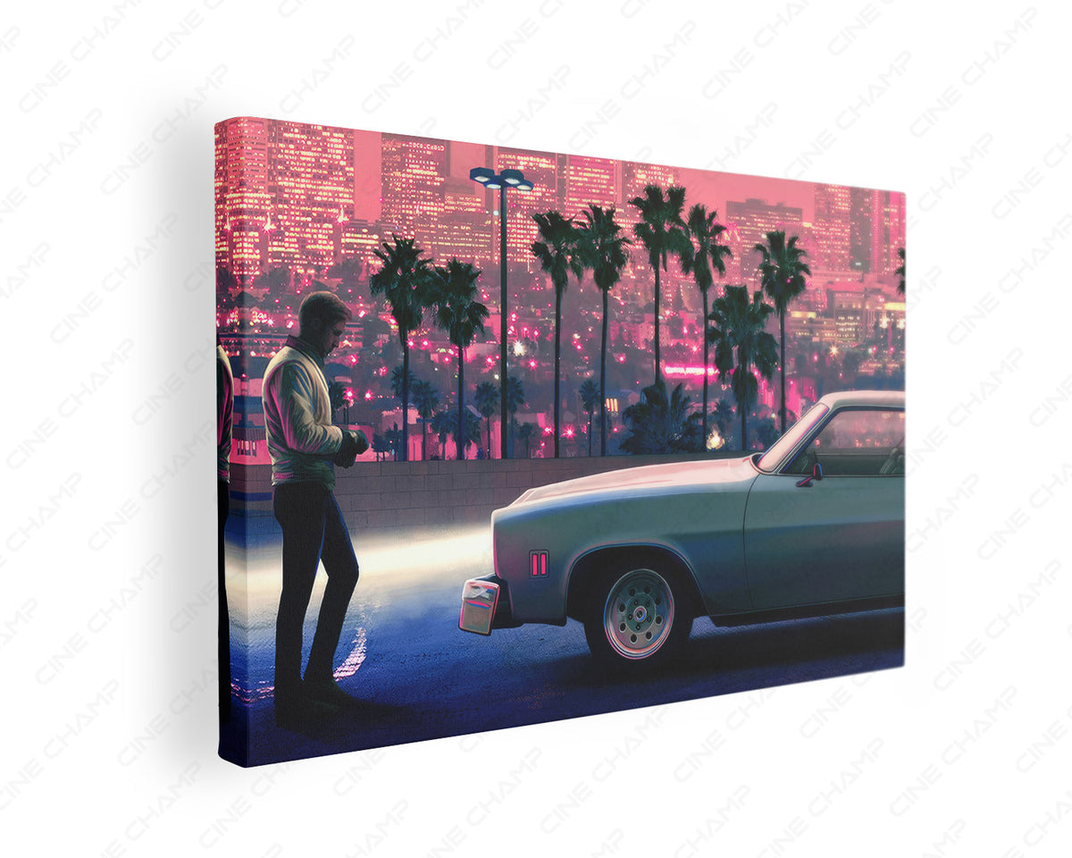 Drive movie canvas wall art