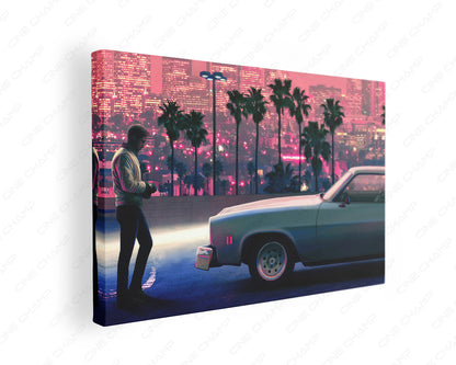 Drive movie canvas wall art