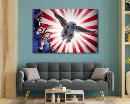 Dumbo elephant movie canvas print
