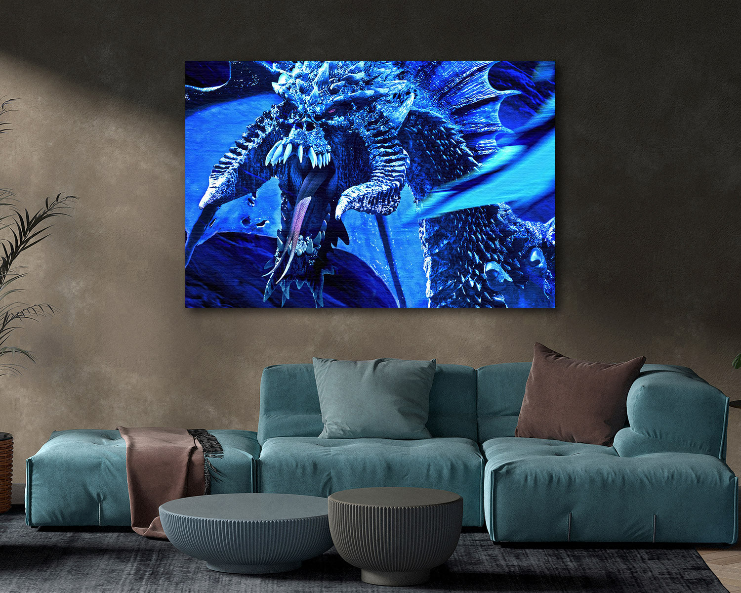 Dungeons & Dragons Honour Among Thieves Canvas Print Displayed in a Modern Living Room