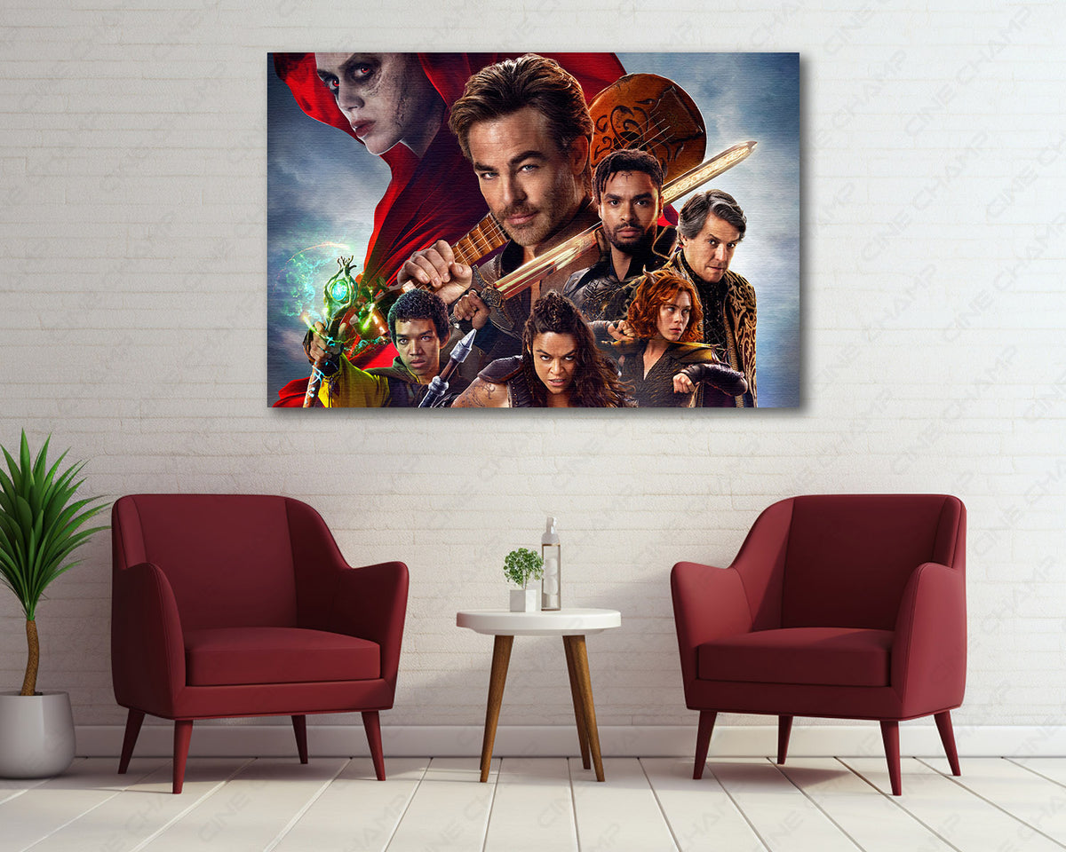 Dungeons and Dragons adventure canvas artwork