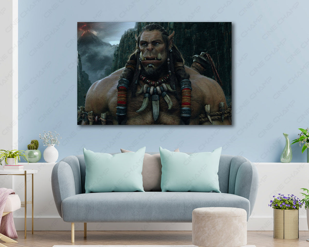 Durotan Warcraft fantasy canvas print