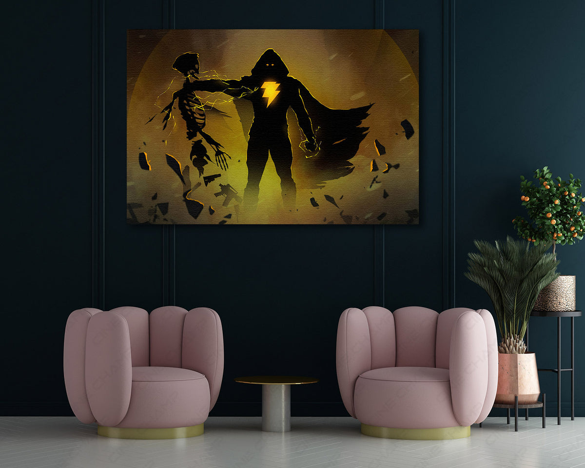 Dwayne Johnson Black Adam artwork