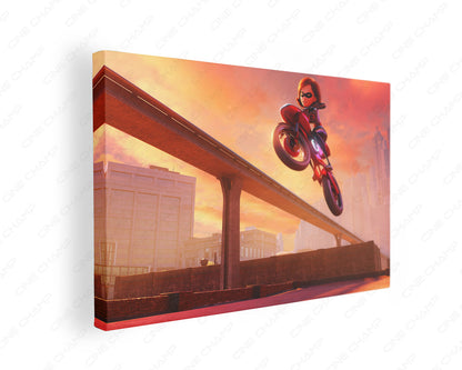 Elastigirl The Incredibles canvas wall art