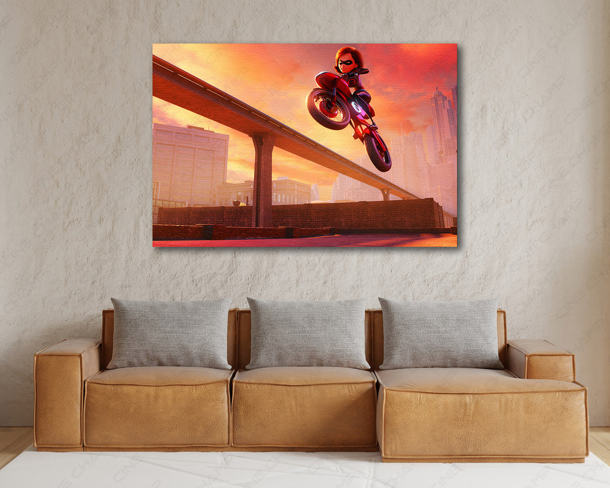 Elastigirl character canvas artwork