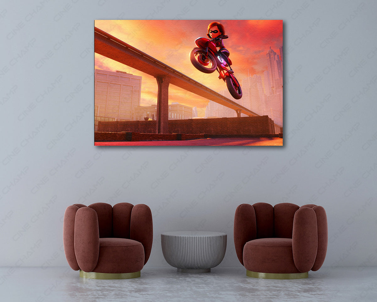 Elastigirl superhero canvas print
