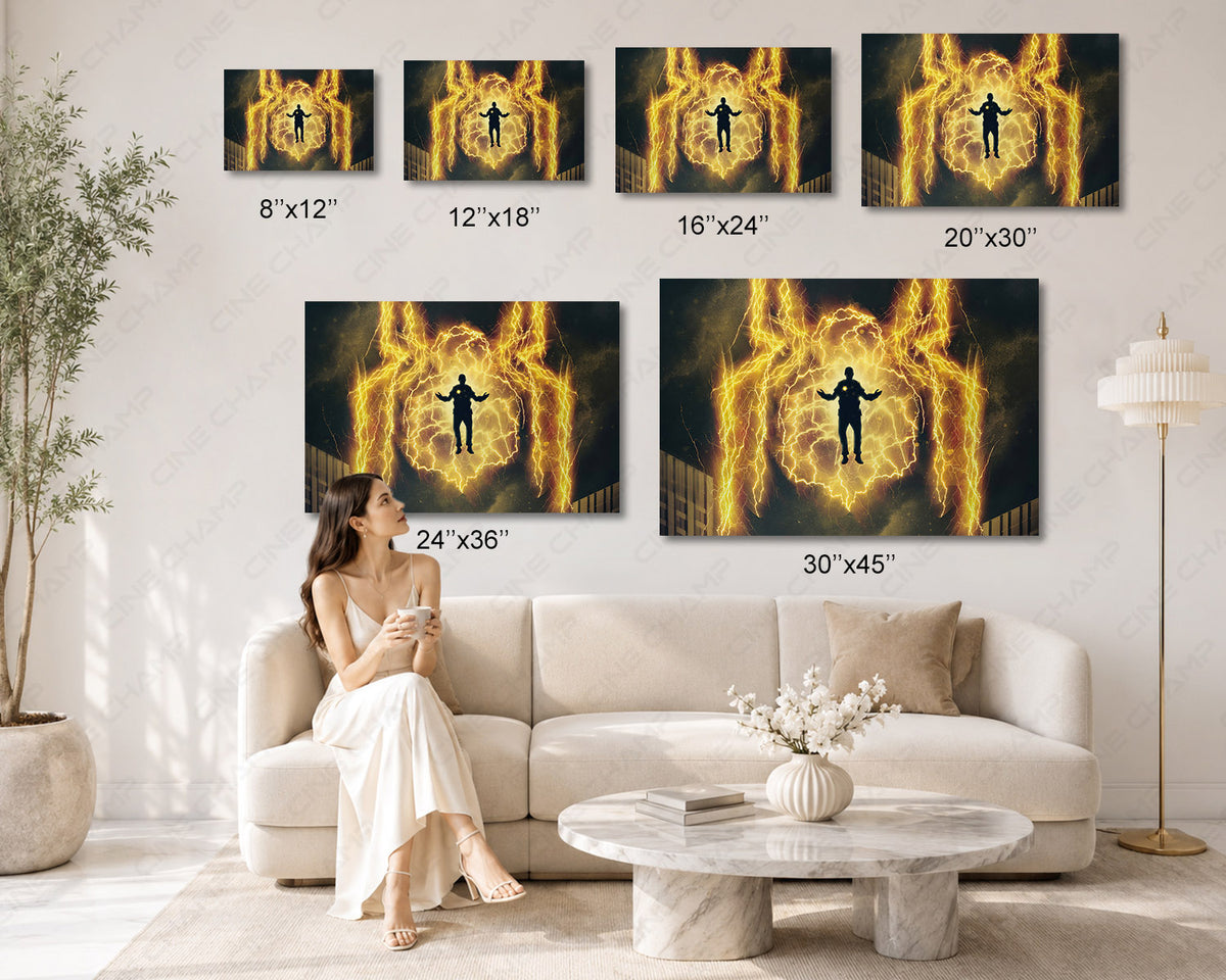 Electro Marvel canvas for gaming room