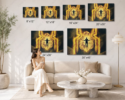 Electro Marvel canvas for gaming room