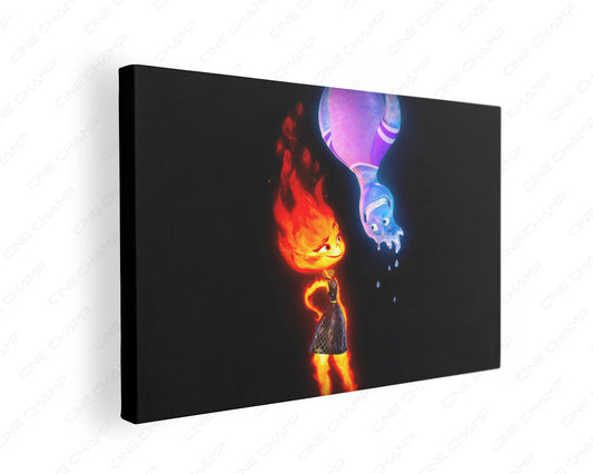 Elemental Ember and Wade canvas wall art