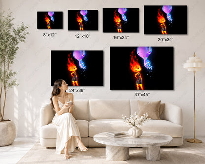 Elemental animated artwork for collectors
