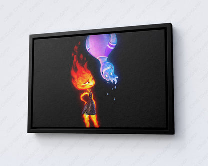 Elemental canvas for kids bedroom