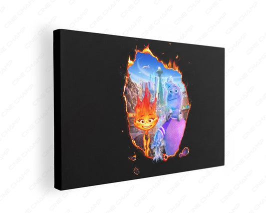 Elemental movie canvas wall art