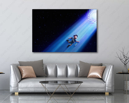 Elio space adventure canvas print