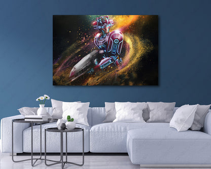 Elita 1 Autobot warrior canvas print