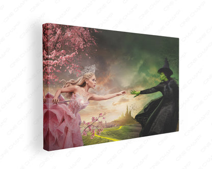 Elphaba and Glinda Wicked canvas wall art