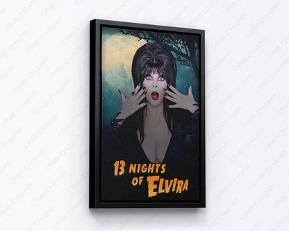 Elvira Halloween Canvas Wall Art