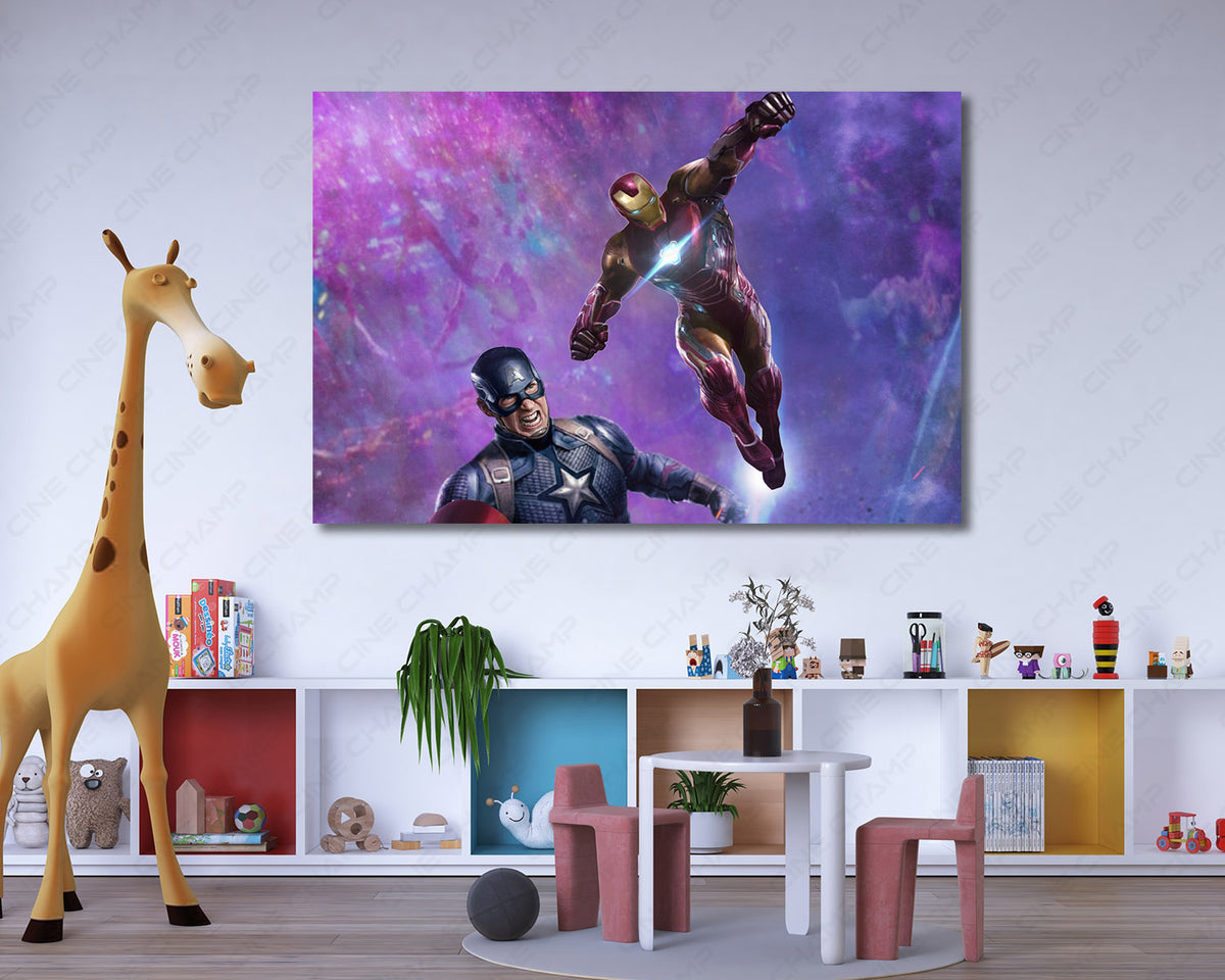 Endgame cinematic superhero canvas print