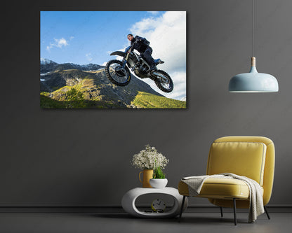 Ethan Hunt action movie canvas artwork