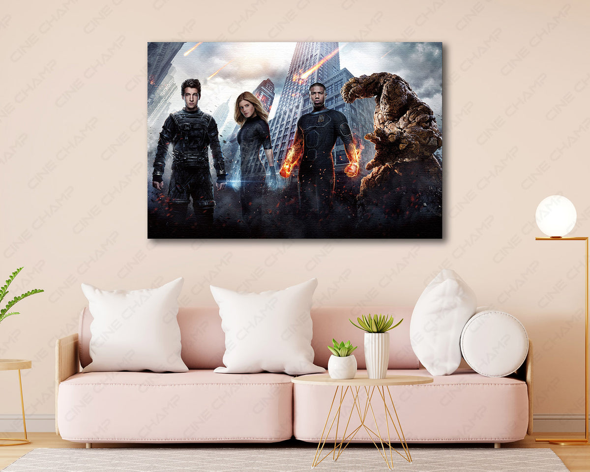 Fantastic Four superhero canvas print
