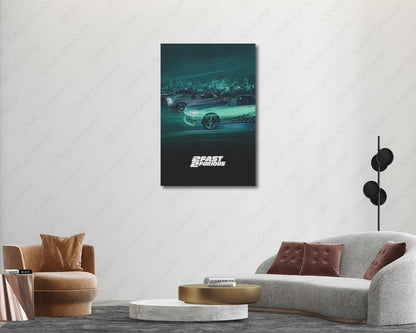 Fast And Furious Automotive Canvas Art