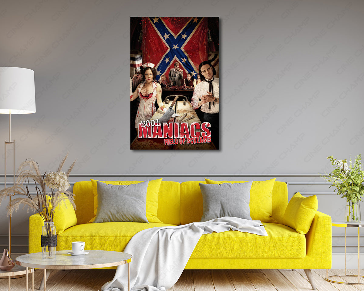Field of Screams Horror Movie Canvas