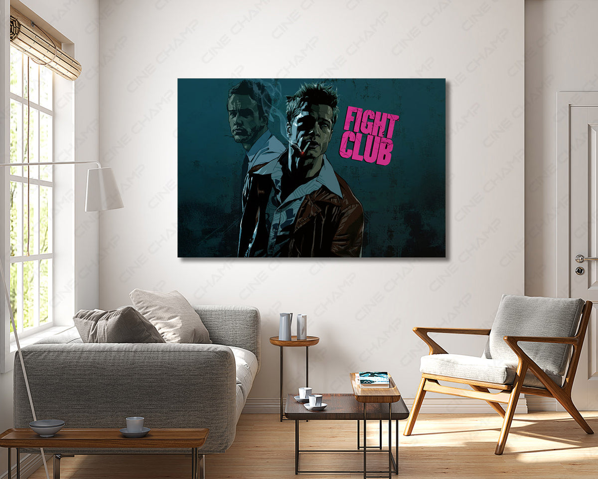 Fight Club cinematic canvas print