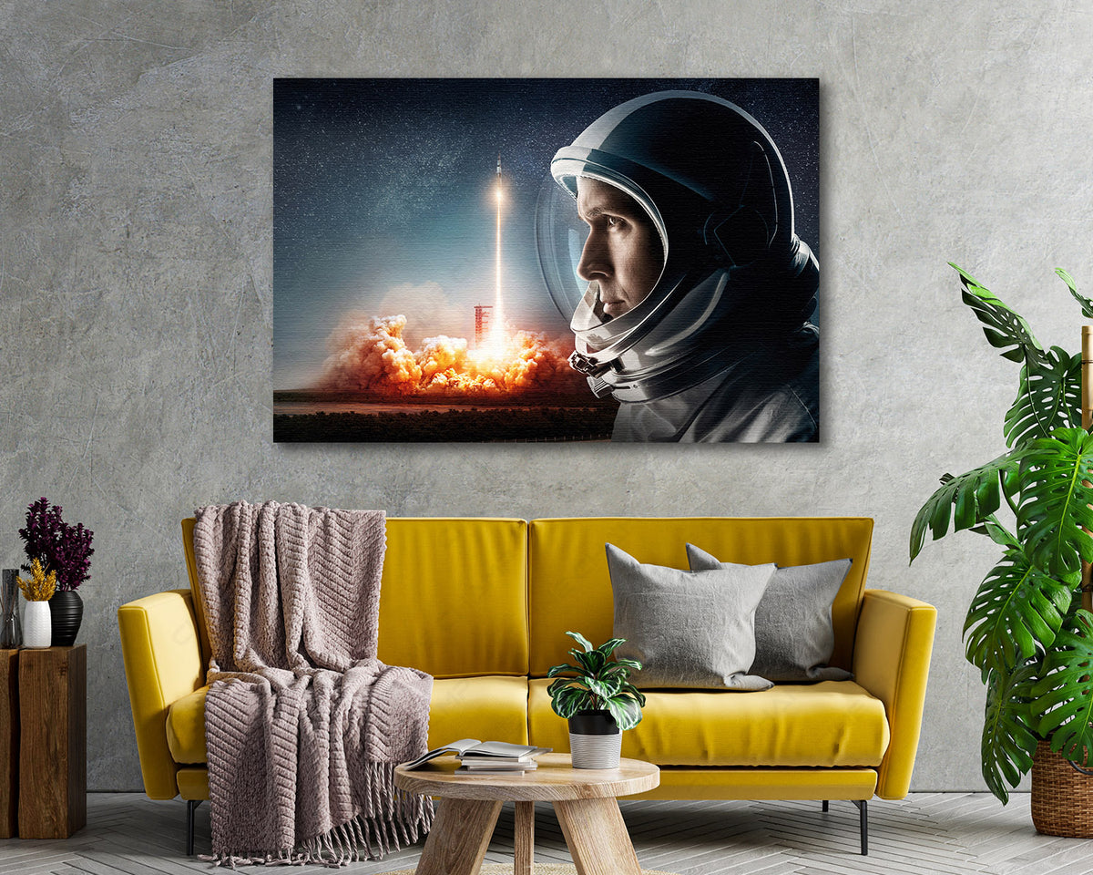 First Man movie space canvas print