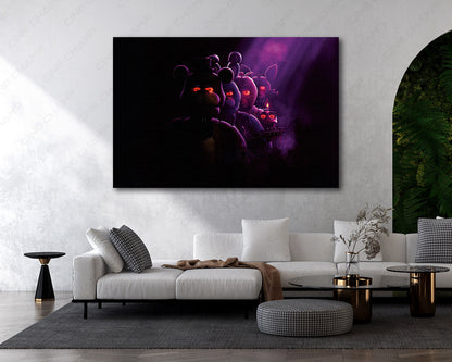 Five Nights at Freddy's Canvas Print Horror Movie Wall Art