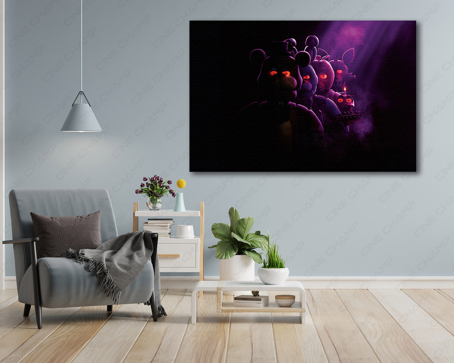 Five Nights at Freddy's Canvas Print Horror Movie Wall Art